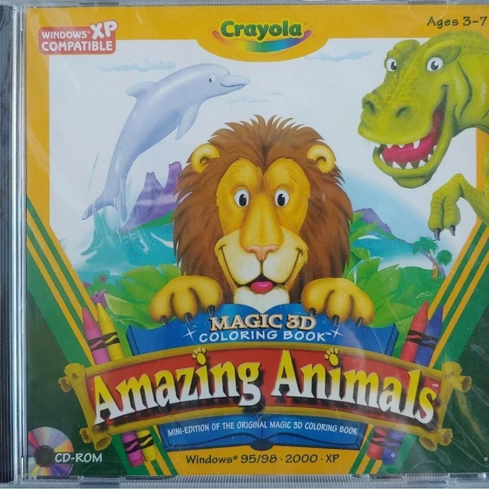 Kids Craze Crayola Amazing Animals PC Game 2003